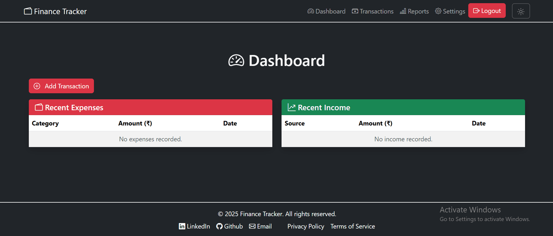 Finance Tracker