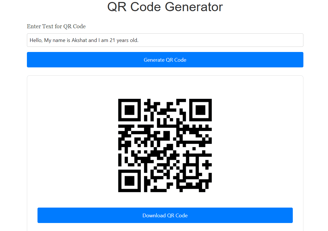 QR Code Generator